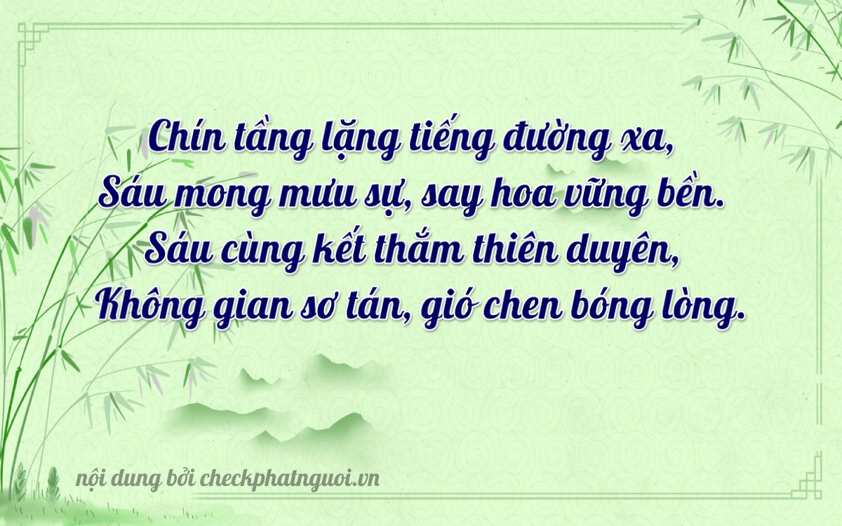 Bài thơ ý nghĩa cho <b>biển số 30G-96609</b> tại website checkphatnguoi.vn