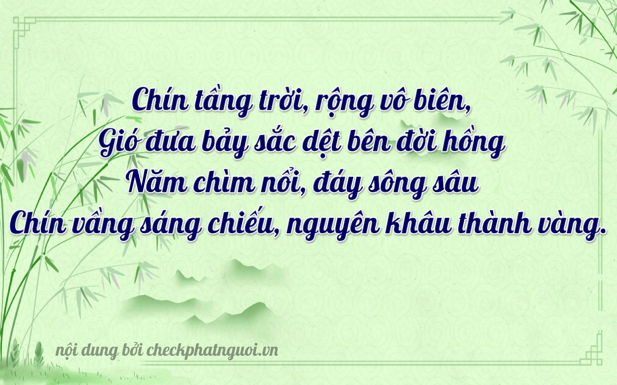 Bài thơ ý nghĩa cho <b>biển số 30G-97597</b> tại website checkphatnguoi.vn