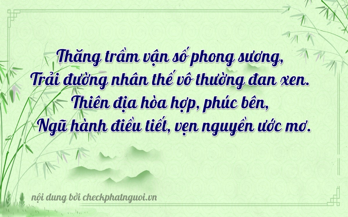 Bài thơ ý nghĩa cho <b>biển số 30H-01003</b> tại website checkphatnguoi.vn