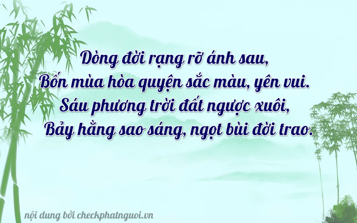 Bài thơ ý nghĩa cho <b>biển số 30H-04674</b> tại website checkphatnguoi.vn