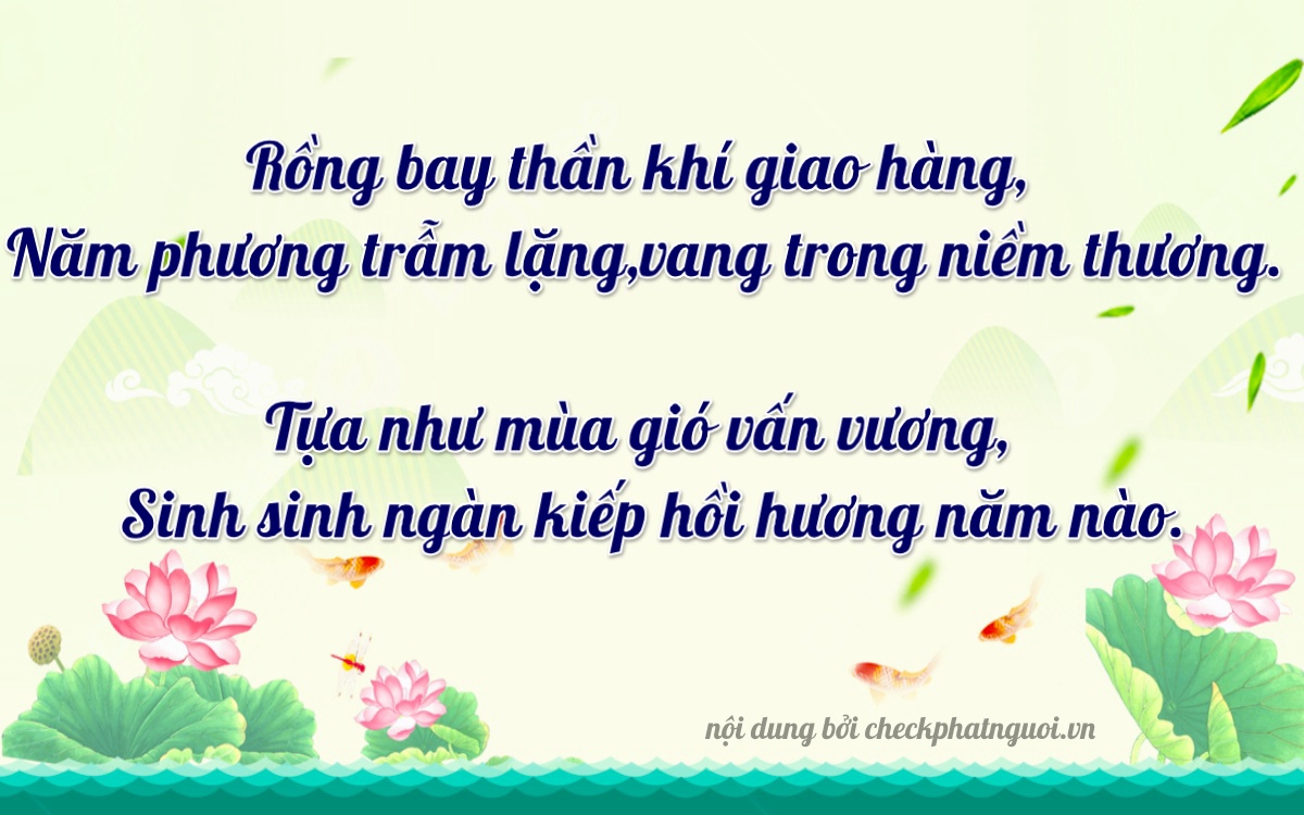 Bài thơ ý nghĩa cho <b>biển số 30H-11476</b> tại website checkphatnguoi.vn