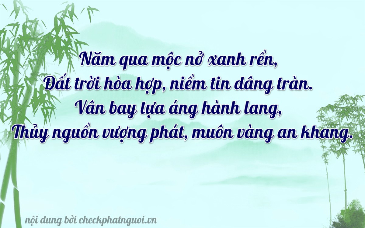 Bài thơ ý nghĩa cho <b>biển số 30H-25716</b> tại website checkphatnguoi.vn
