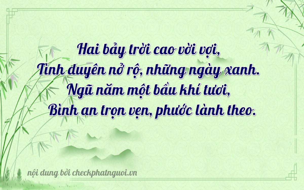 Bài thơ ý nghĩa cho <b>biển số 30H-27055</b> tại website checkphatnguoi.vn