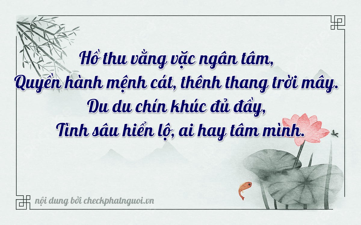Bài thơ ý nghĩa cho <b>biển số 30H-29290</b> tại website checkphatnguoi.vn