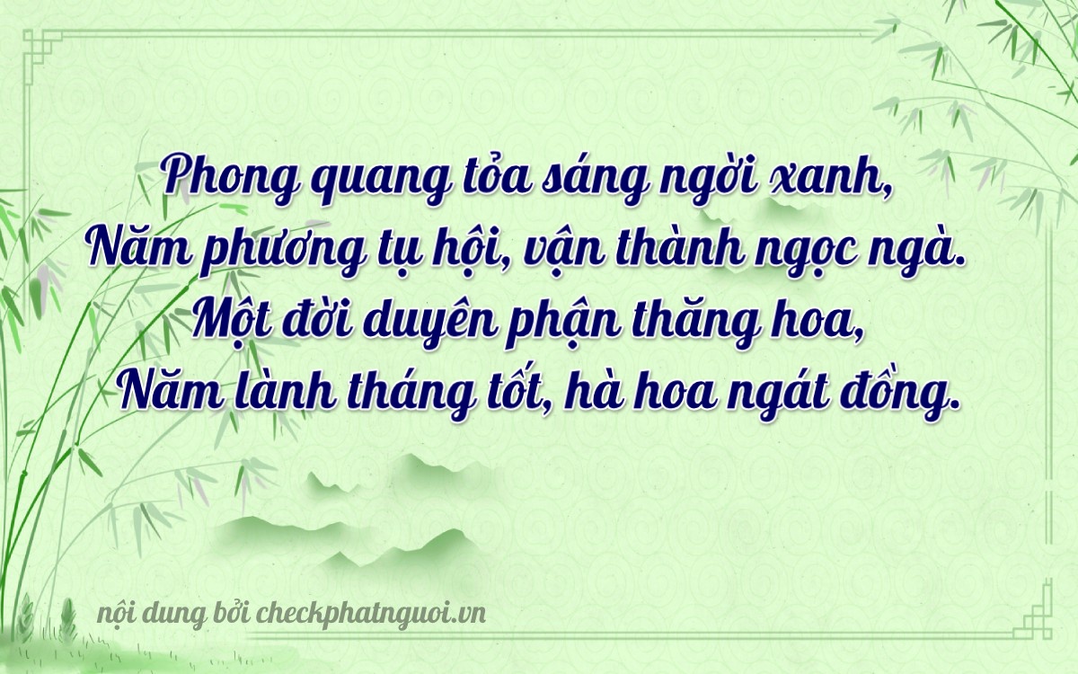 Bài thơ ý nghĩa cho <b>biển số 30H-34215</b> tại website checkphatnguoi.vn