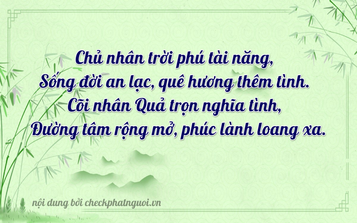 Bài thơ ý nghĩa cho <b>biển số 30H-37547</b> tại website checkphatnguoi.vn