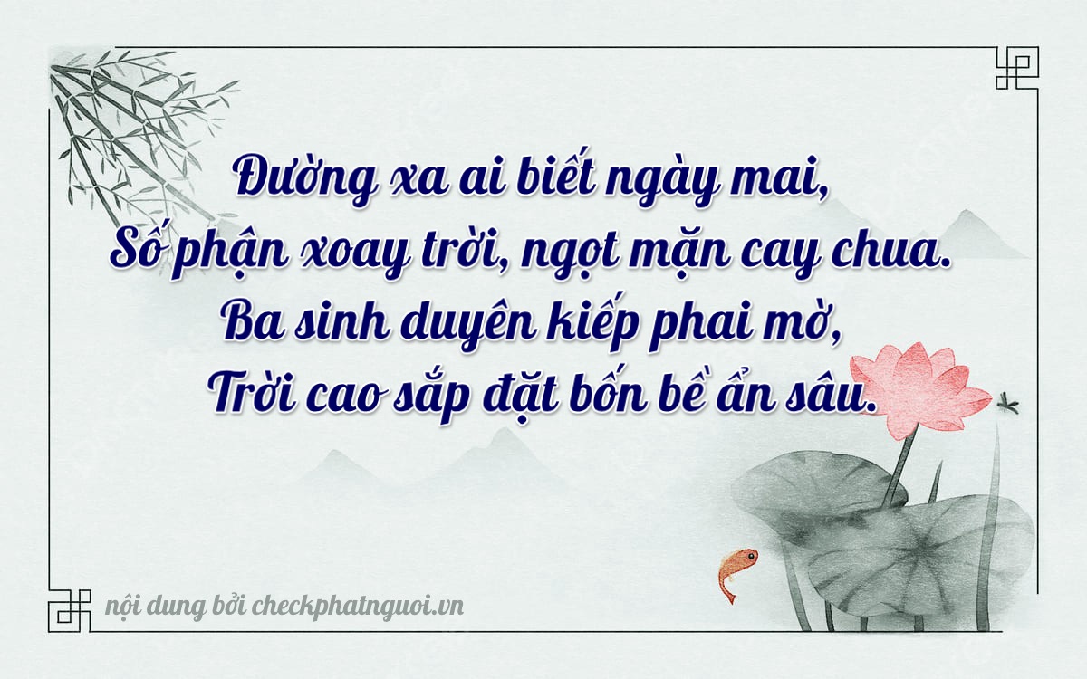 Bài thơ ý nghĩa cho <b>biển số 30H-38638</b> tại website checkphatnguoi.vn