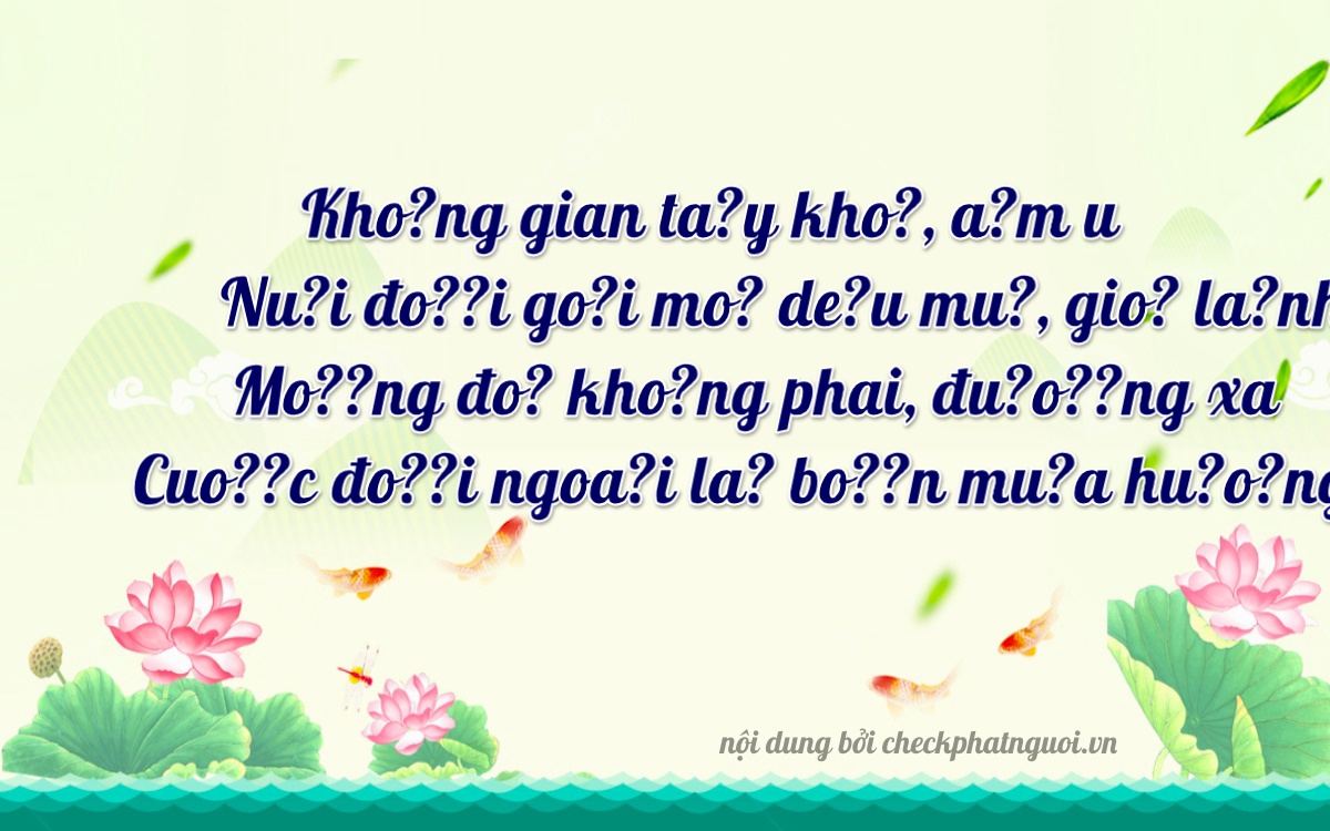 Bài thơ ý nghĩa cho <b>biển số 30H-40994</b> tại website checkphatnguoi.vn