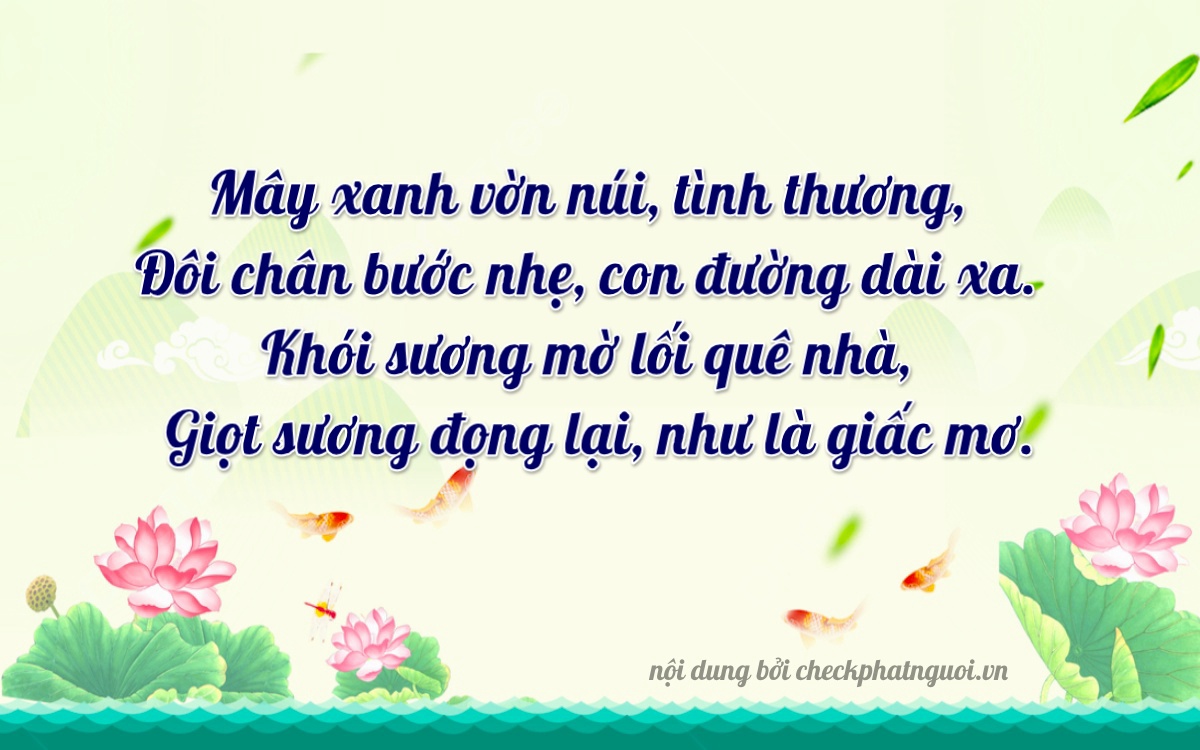 Bài thơ ý nghĩa cho <b>biển số 30H-4951</b> tại website checkphatnguoi.vn