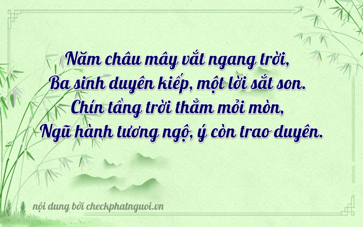 Bài thơ ý nghĩa cho <b>biển số 30H-51359</b> tại website checkphatnguoi.vn