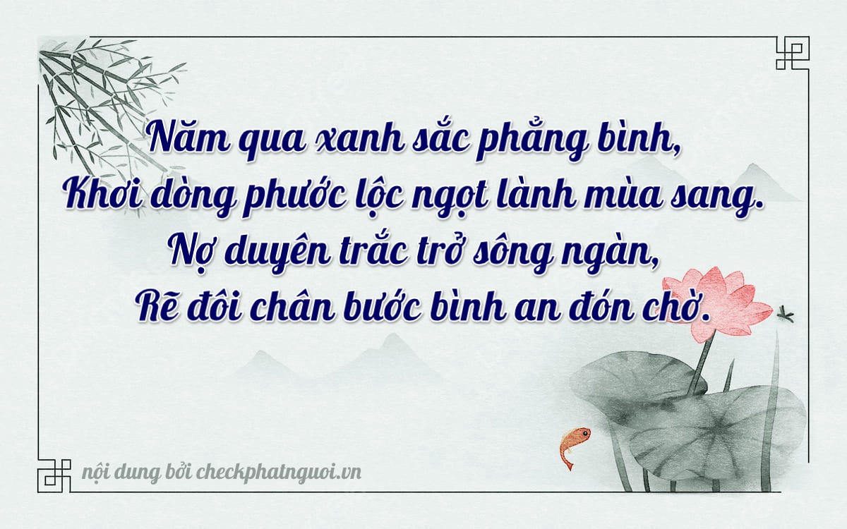 Bài thơ ý nghĩa cho <b>biển số 30H-55163</b> tại website checkphatnguoi.vn