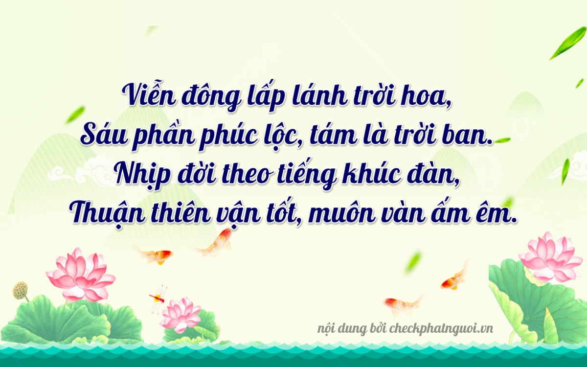 Bài thơ ý nghĩa cho <b>biển số 30H-56876</b> tại website checkphatnguoi.vn