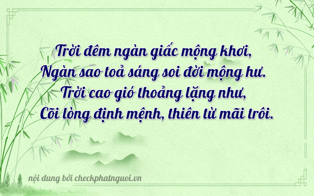 Bài thơ ý nghĩa cho <b>biển số 30H-68018</b> tại website checkphatnguoi.vn