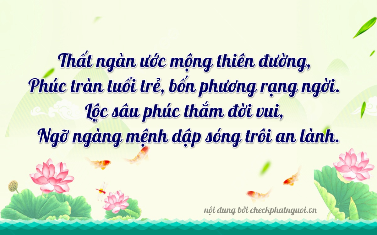 Bài thơ ý nghĩa cho <b>biển số 30H-76590</b> tại website checkphatnguoi.vn