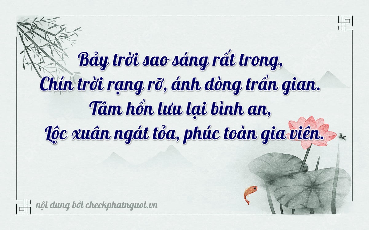 Bài thơ ý nghĩa cho <b>biển số 30H-79601</b> tại website checkphatnguoi.vn