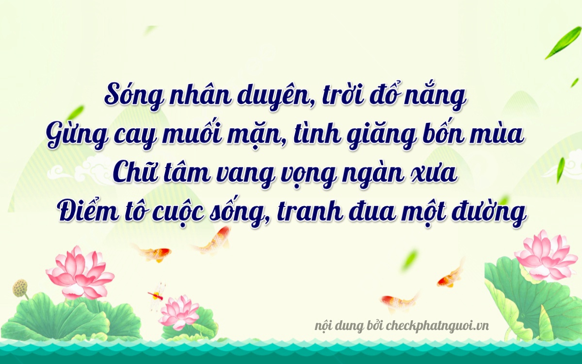 Bài thơ ý nghĩa cho <b>biển số 30H-79872</b> tại website checkphatnguoi.vn