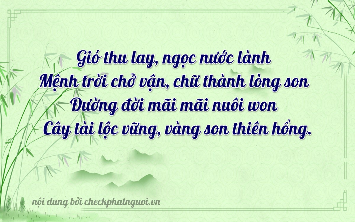 Bài thơ ý nghĩa cho <b>biển số 30H-80163</b> tại website checkphatnguoi.vn