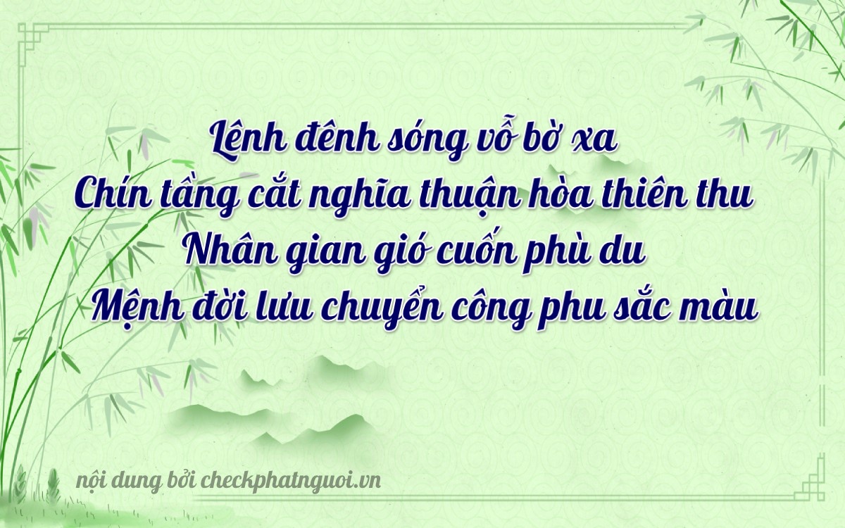 Bài thơ ý nghĩa cho <b>biển số 30H-91397</b> tại website checkphatnguoi.vn