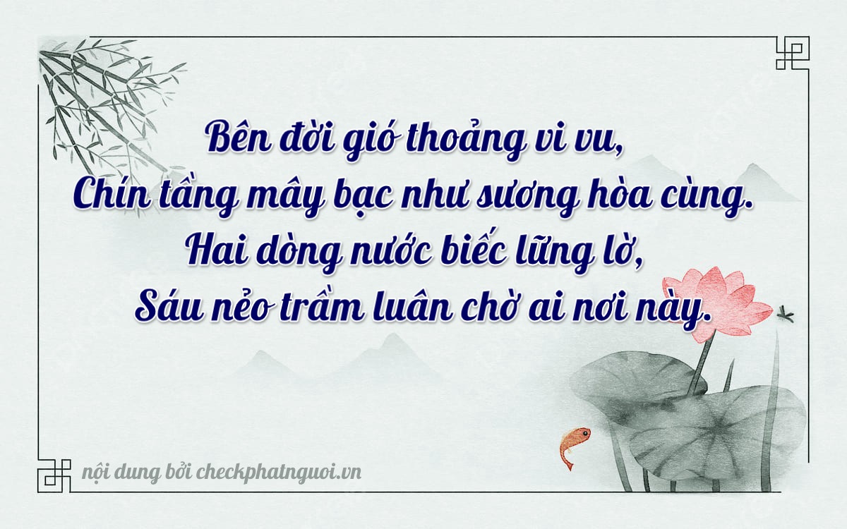 Bài thơ ý nghĩa cho <b>biển số 30H-92641</b> tại website checkphatnguoi.vn