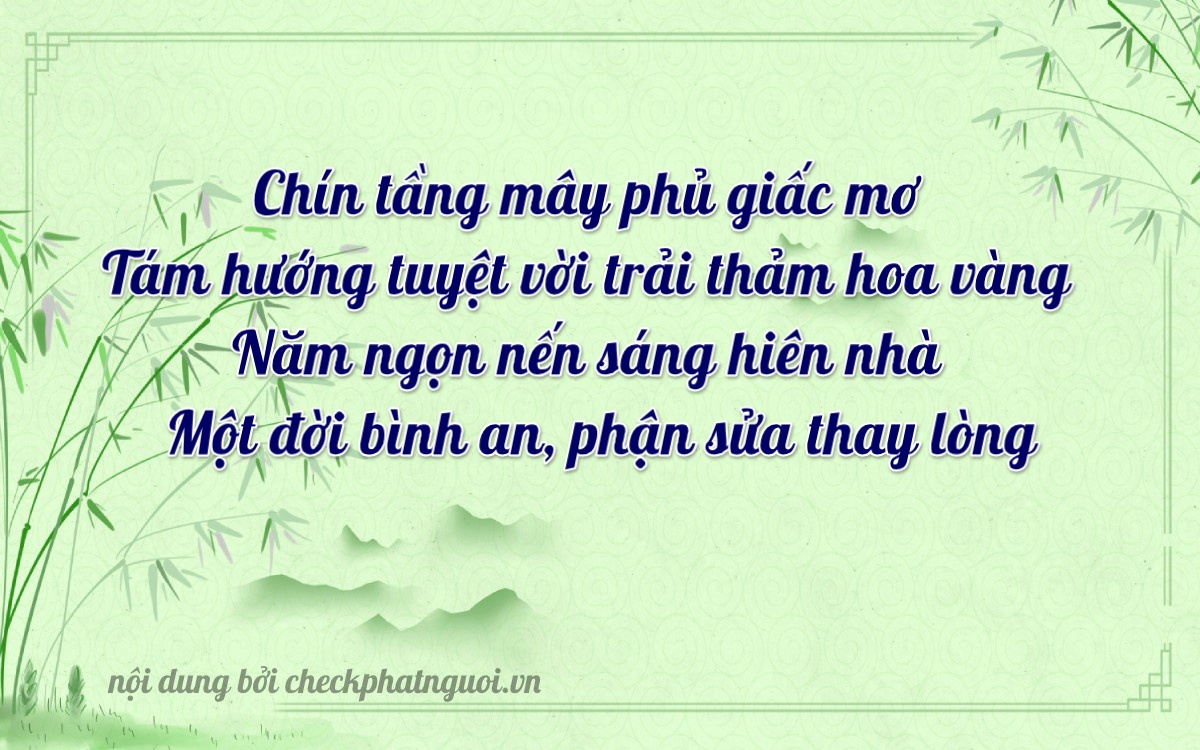 Bài thơ ý nghĩa cho <b>biển số 30H-98519</b> tại website checkphatnguoi.vn