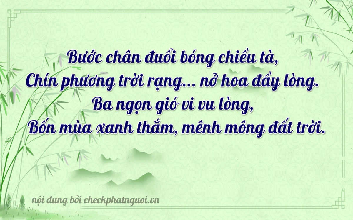 Bài thơ ý nghĩa cho <b>biển số 30H-99349</b> tại website checkphatnguoi.vn