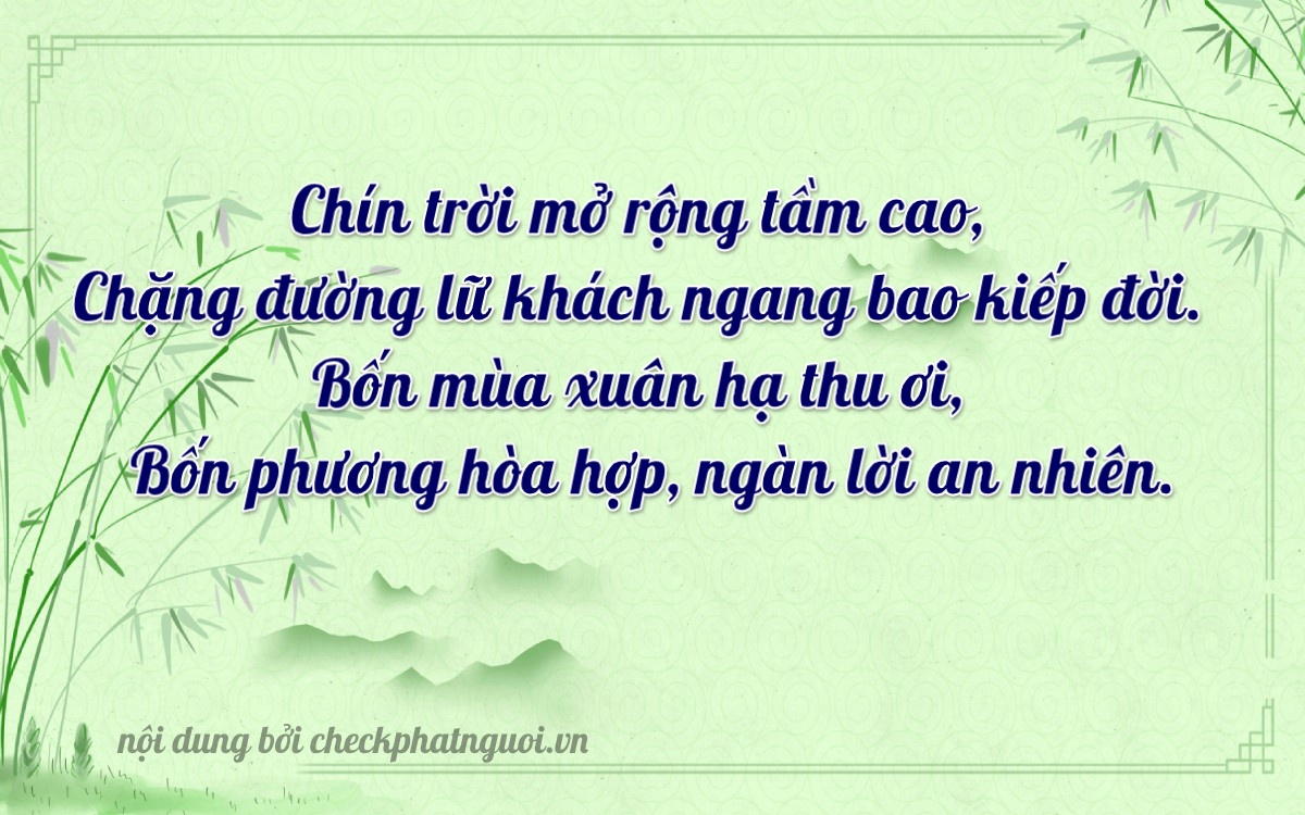 Bài thơ ý nghĩa cho <b>biển số 30H-99439</b> tại website checkphatnguoi.vn