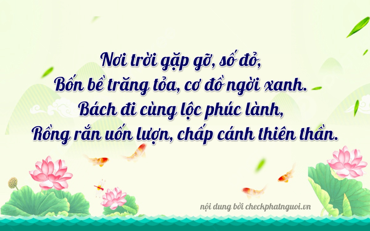 Bài thơ ý nghĩa cho <b>biển số 30K-04634</b> tại website checkphatnguoi.vn