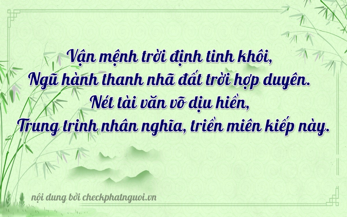 Bài thơ ý nghĩa cho <b>biển số 30K-15345</b> tại website checkphatnguoi.vn