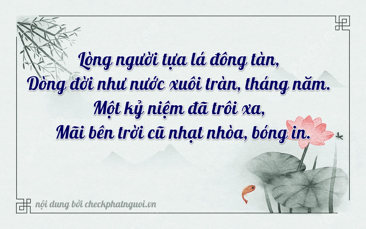 Bài thơ ý nghĩa cho <b>biển số 30K-17760</b> tại website checkphatnguoi.vn