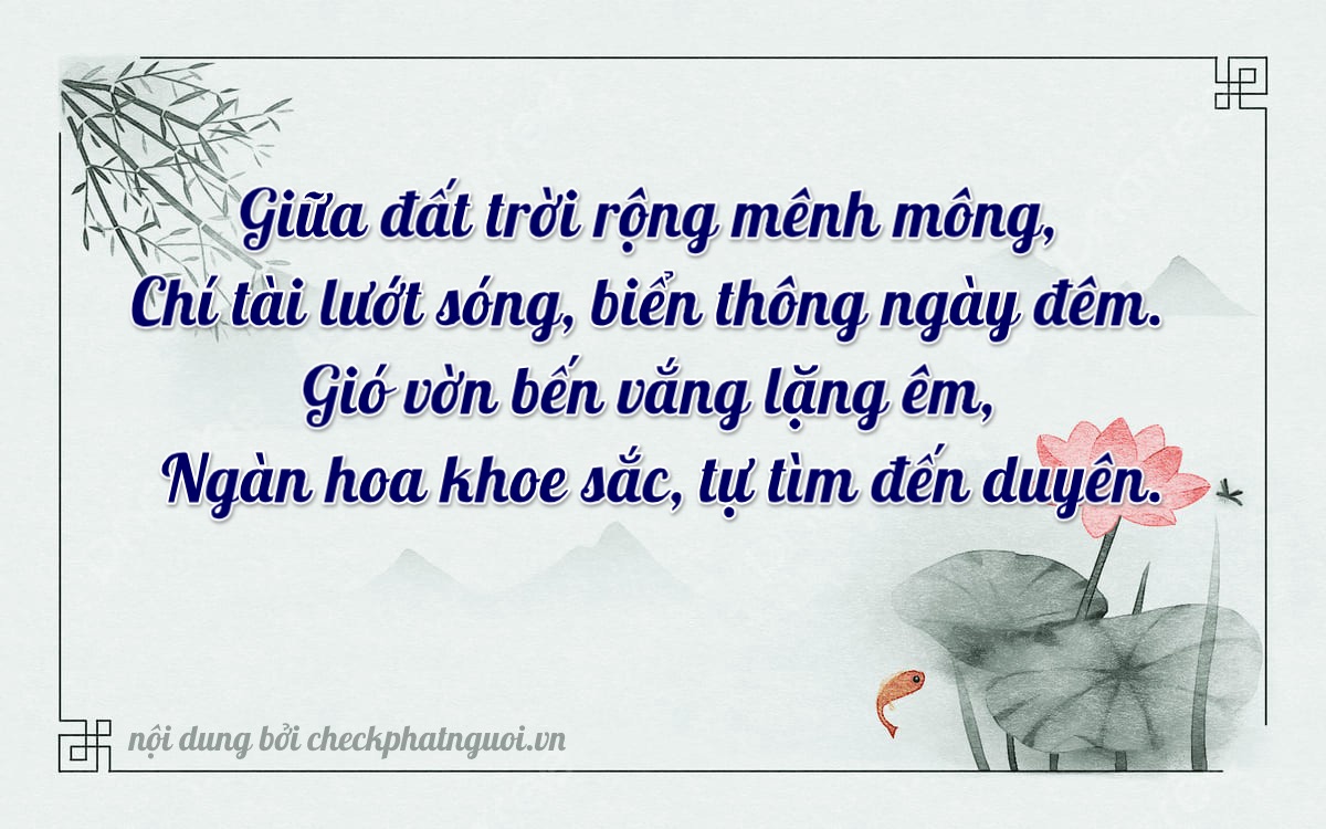 Bài thơ ý nghĩa cho <b>biển số 30K-34629</b> tại website checkphatnguoi.vn
