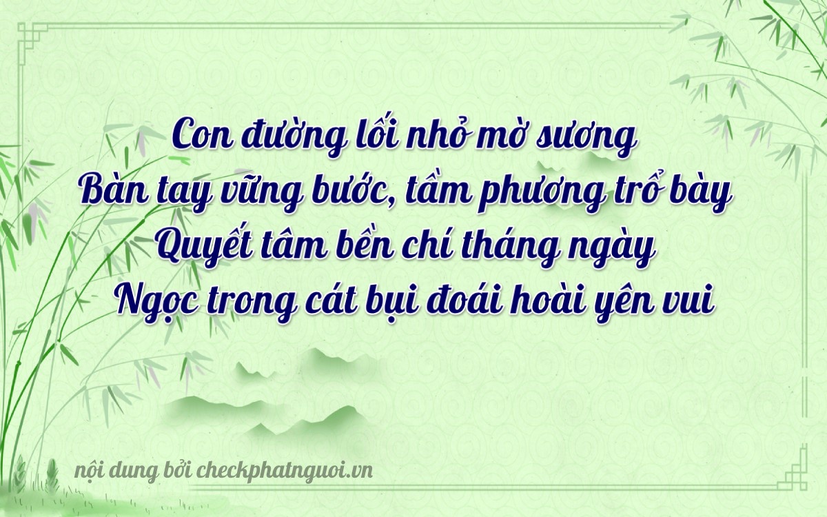 Bài thơ ý nghĩa cho <b>biển số 30K-39241</b> tại website checkphatnguoi.vn