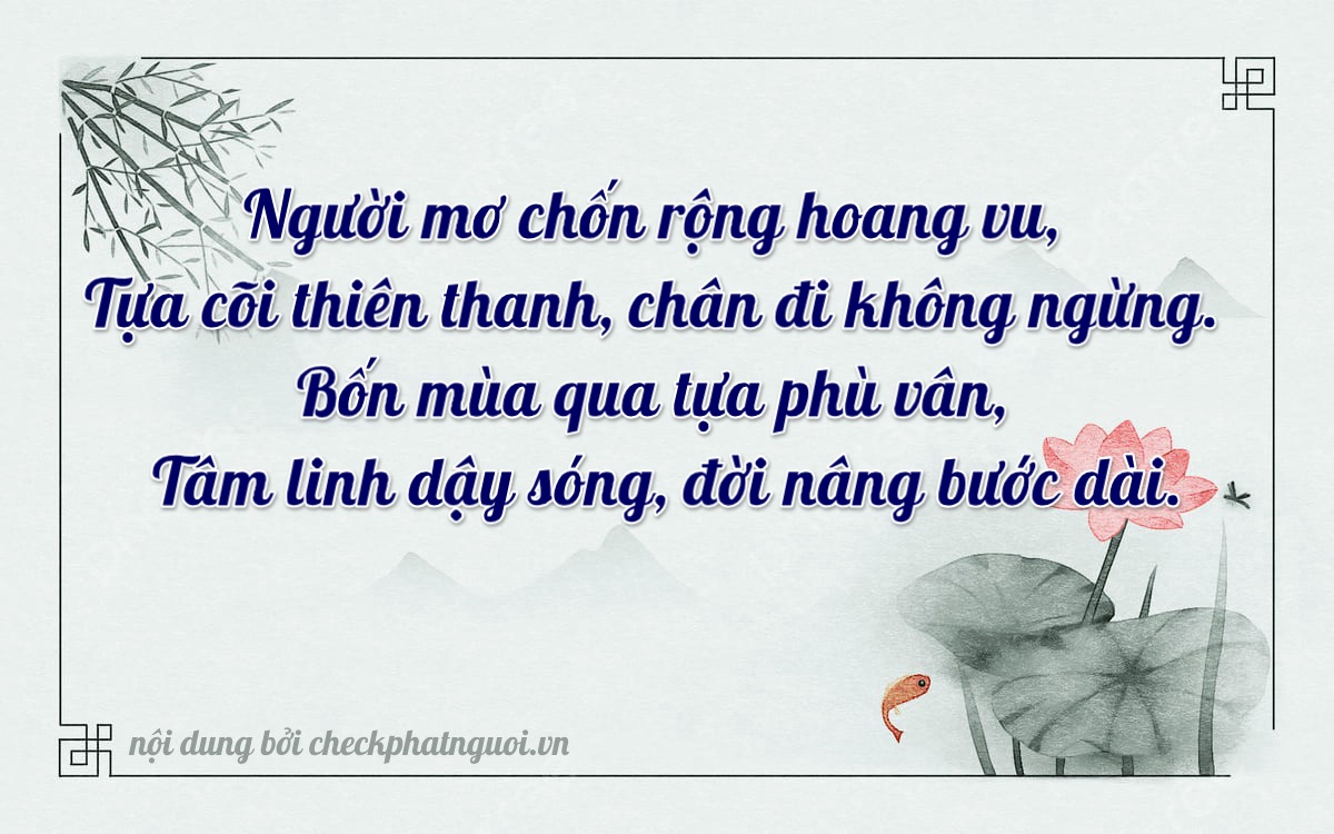 Bài thơ ý nghĩa cho <b>biển số 30K-40610</b> tại website checkphatnguoi.vn