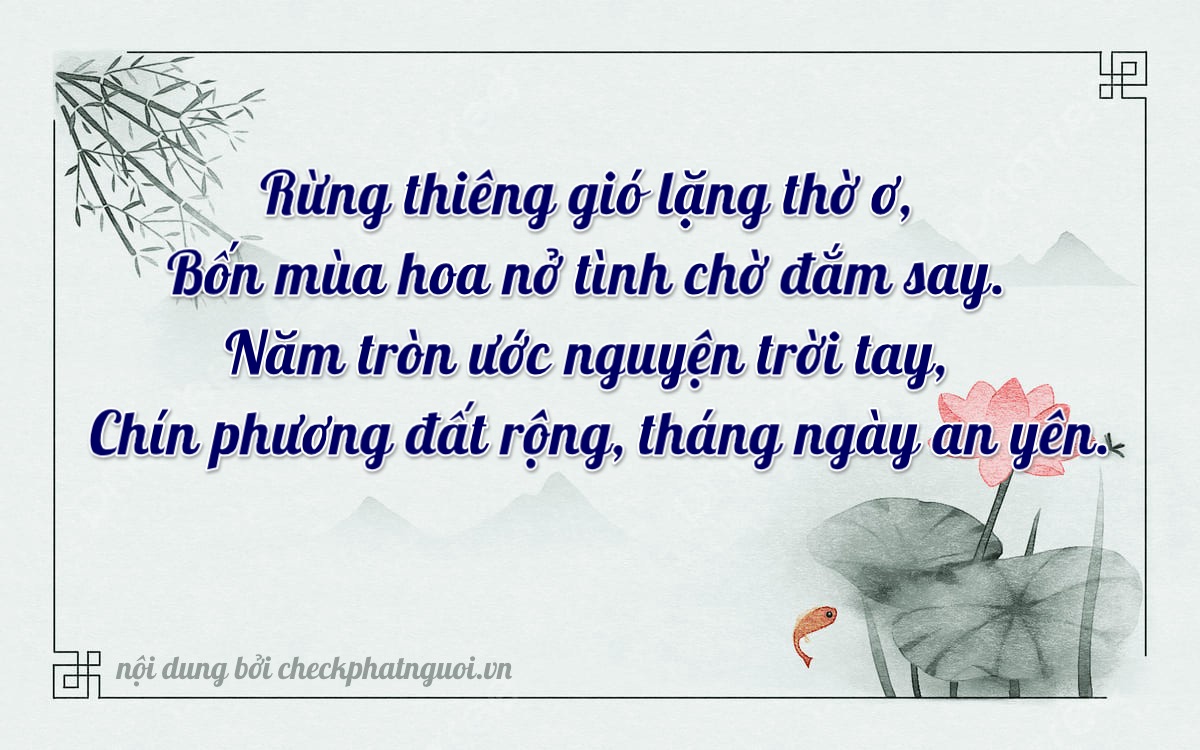 Bài thơ ý nghĩa cho <b>biển số 30K-42554</b> tại website checkphatnguoi.vn