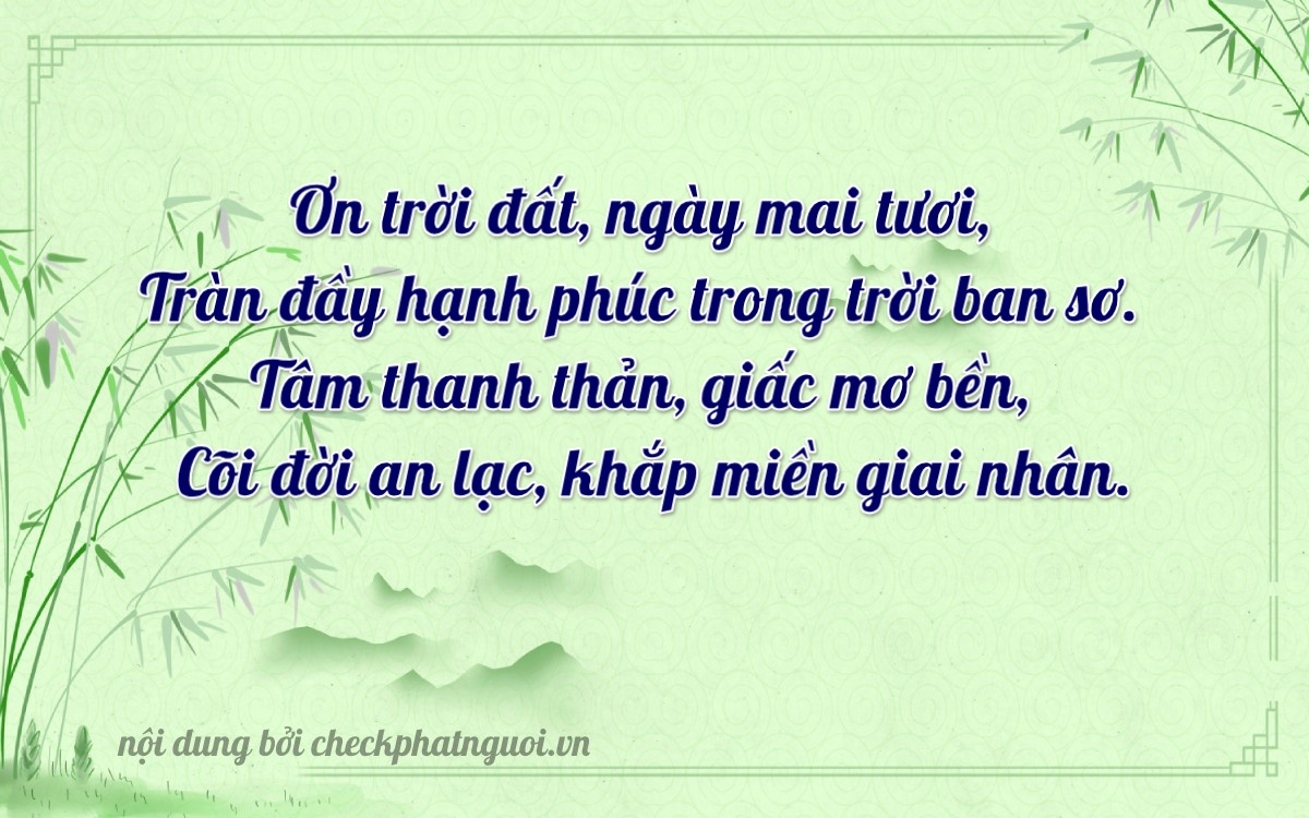 Bài thơ ý nghĩa cho <b>biển số 30K-50551</b> tại website checkphatnguoi.vn