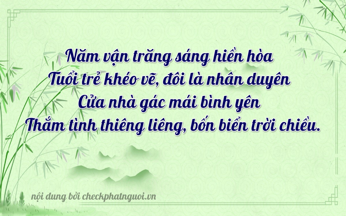 Bài thơ ý nghĩa cho <b>biển số 30K-50631</b> tại website checkphatnguoi.vn