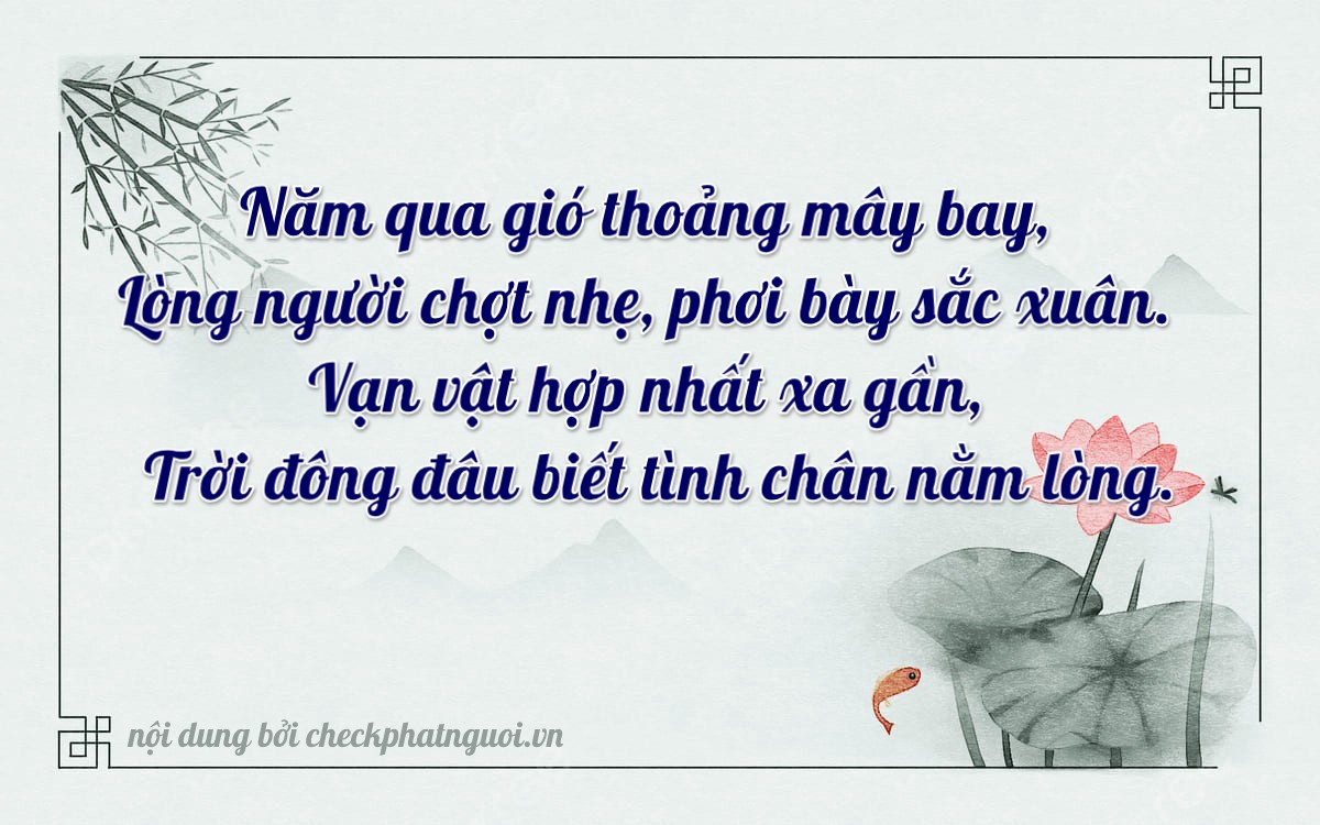 Bài thơ ý nghĩa cho <b>biển số 30K-53456</b> tại website checkphatnguoi.vn