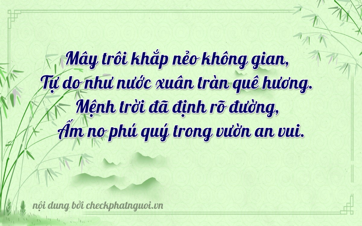 Bài thơ ý nghĩa cho <b>biển số 30K-57622</b> tại website checkphatnguoi.vn