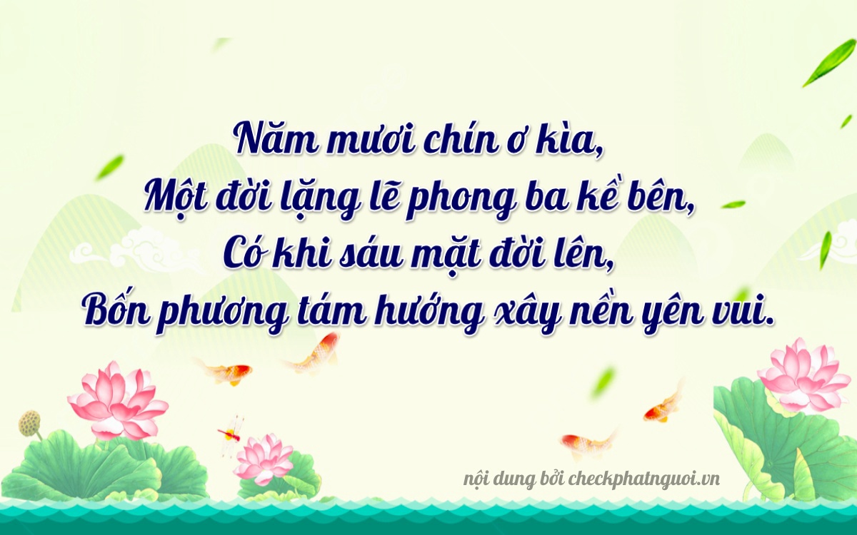 Bài thơ ý nghĩa cho <b>biển số 30K-59164</b> tại website checkphatnguoi.vn