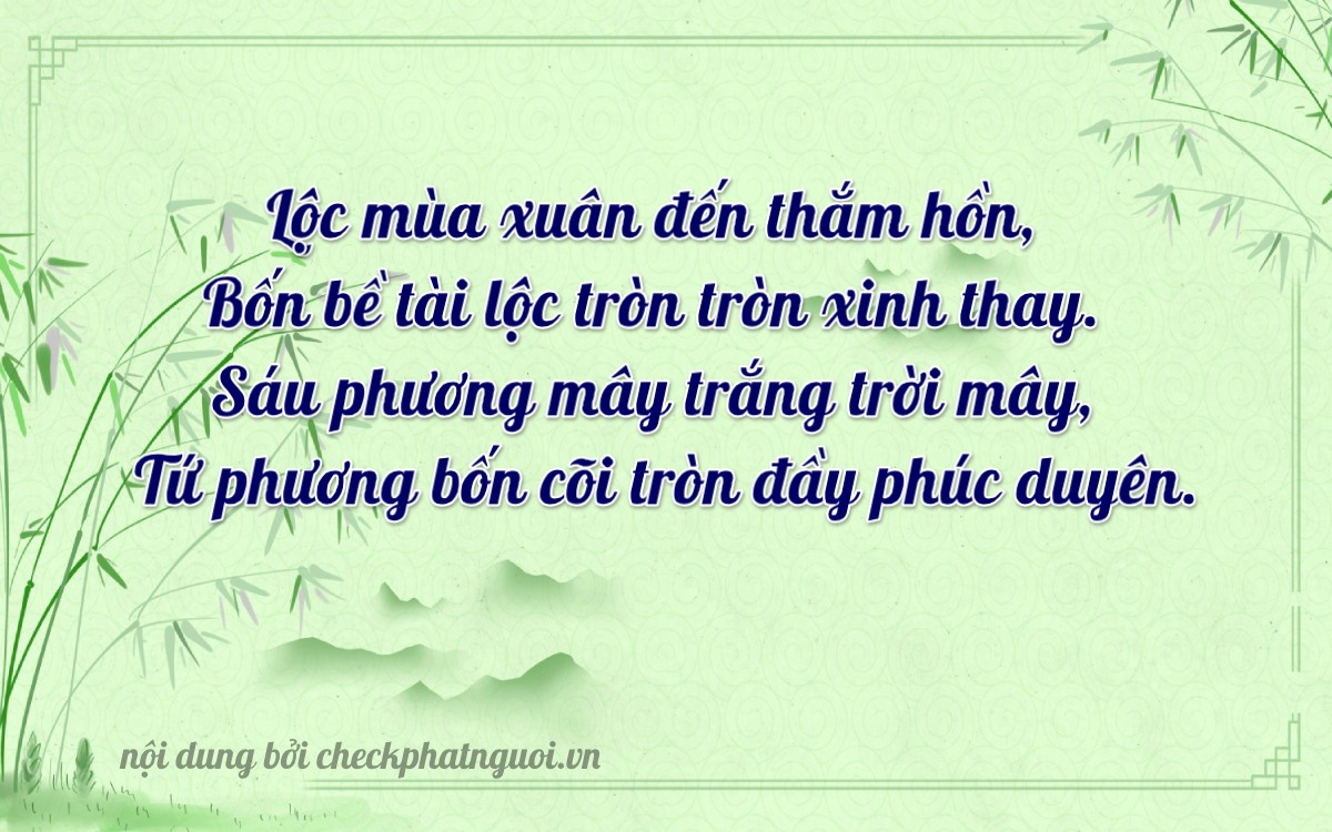 Bài thơ ý nghĩa cho <b>biển số 30K-60446</b> tại website checkphatnguoi.vn