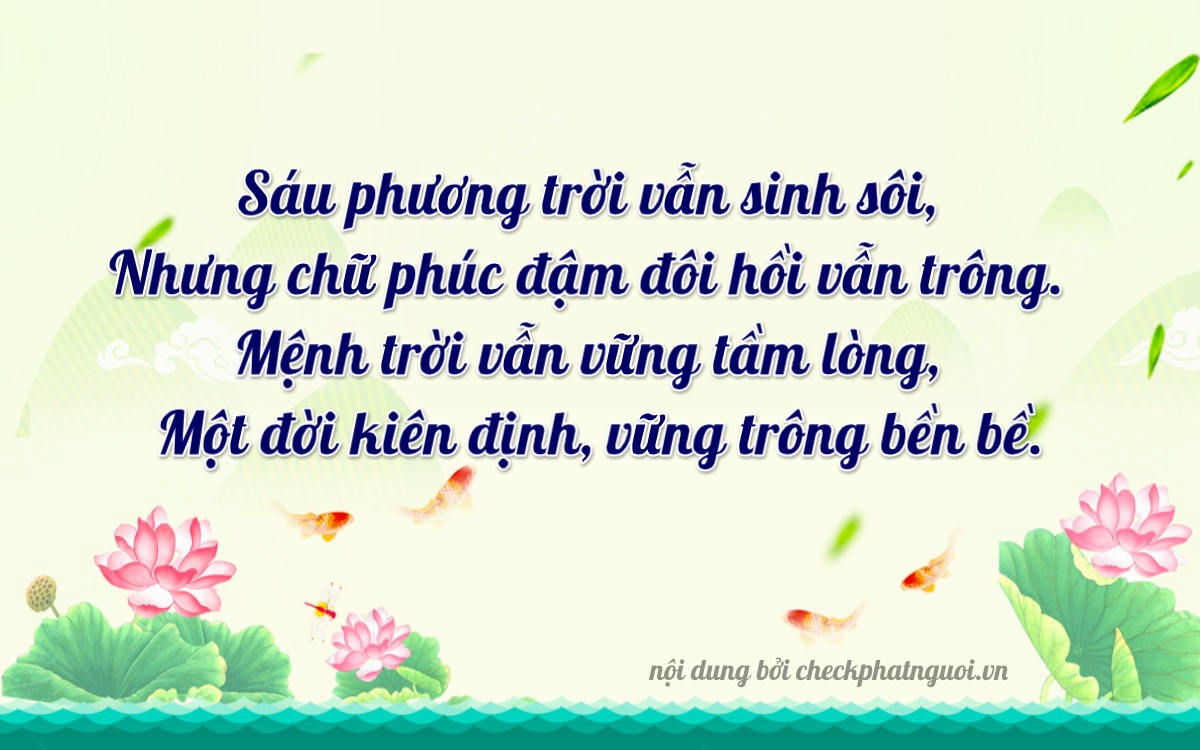 Bài thơ ý nghĩa cho <b>biển số 30K-61322</b> tại website checkphatnguoi.vn