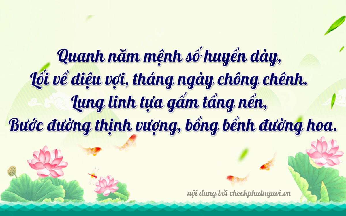 Bài thơ ý nghĩa cho <b>biển số 30K-65644</b> tại website checkphatnguoi.vn