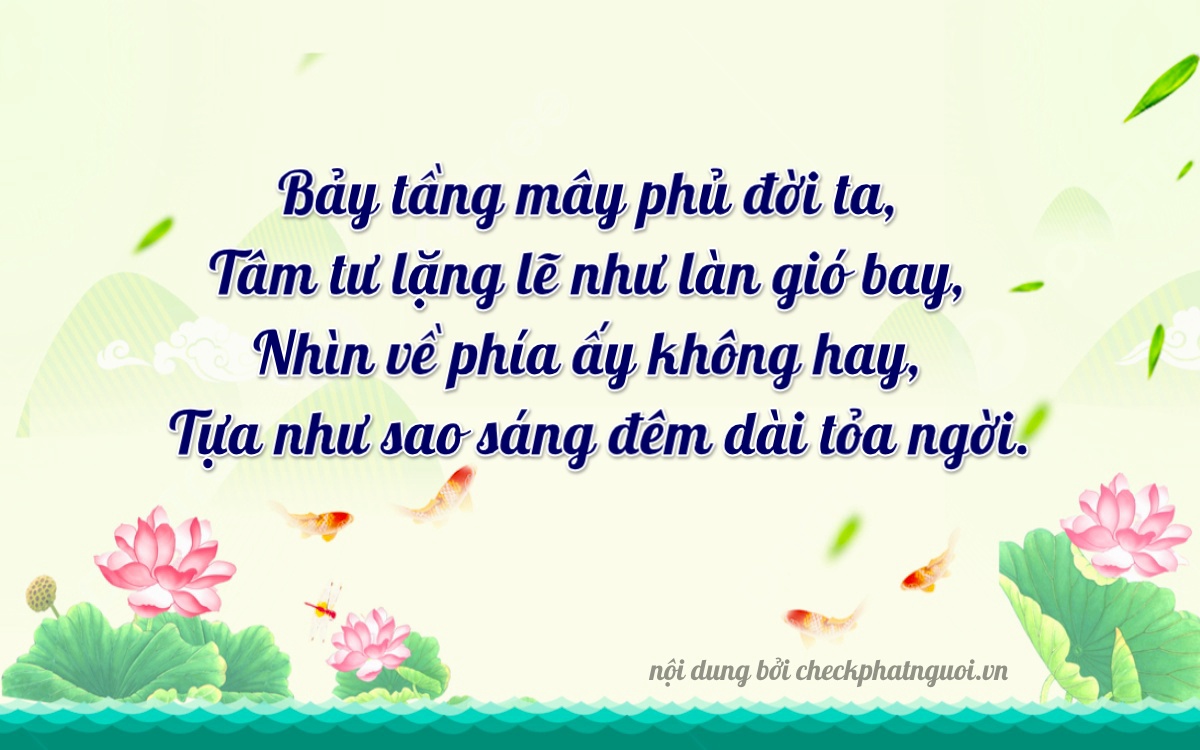 Bài thơ ý nghĩa cho <b>biển số 30K-71918</b> tại website checkphatnguoi.vn