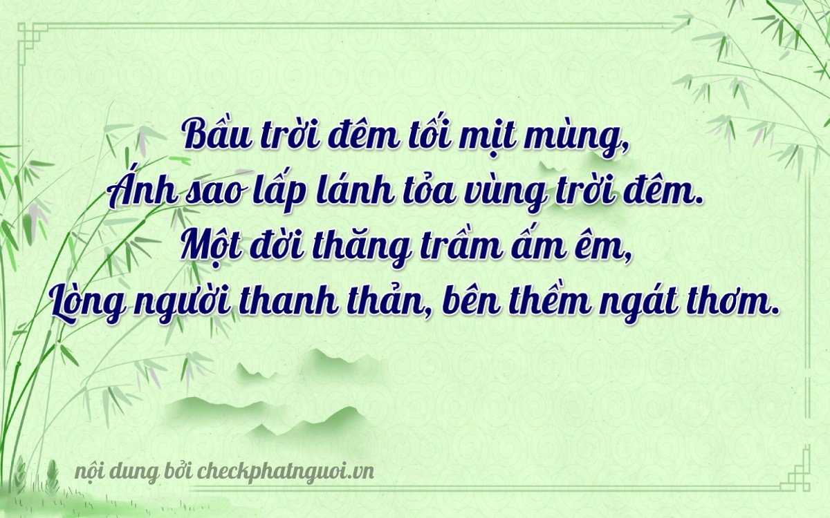 Bài thơ ý nghĩa cho <b>biển số 30K-72377</b> tại website checkphatnguoi.vn