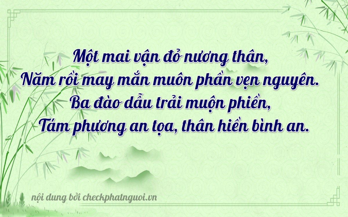 Bài thơ ý nghĩa cho <b>biển số 30K-80385</b> tại website checkphatnguoi.vn