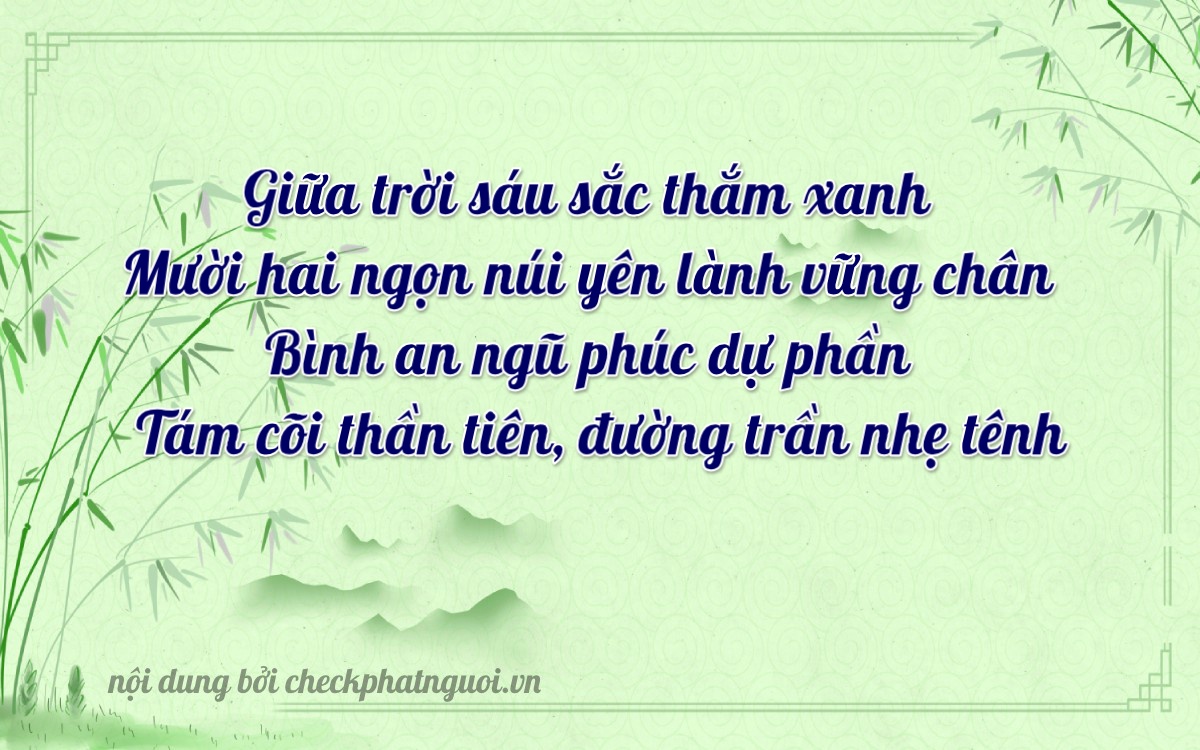 Bài thơ ý nghĩa cho <b>biển số 30K-86169</b> tại website checkphatnguoi.vn