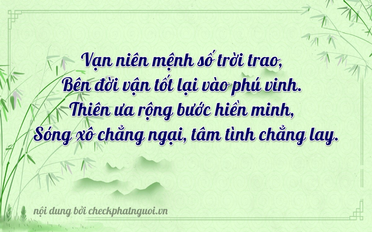 Bài thơ ý nghĩa cho <b>biển số 30K-87008</b> tại website checkphatnguoi.vn