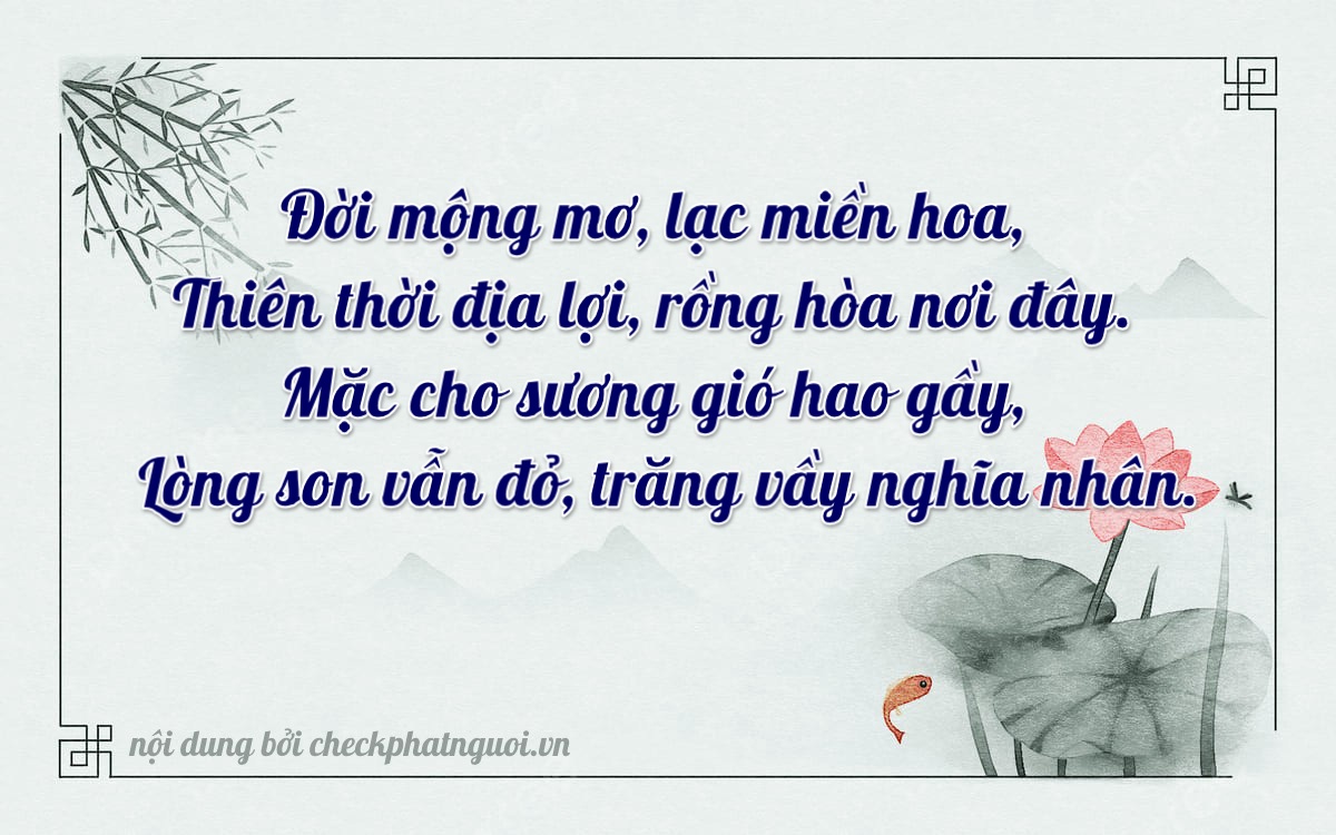 Bài thơ ý nghĩa cho <b>biển số 30K-87632</b> tại website checkphatnguoi.vn