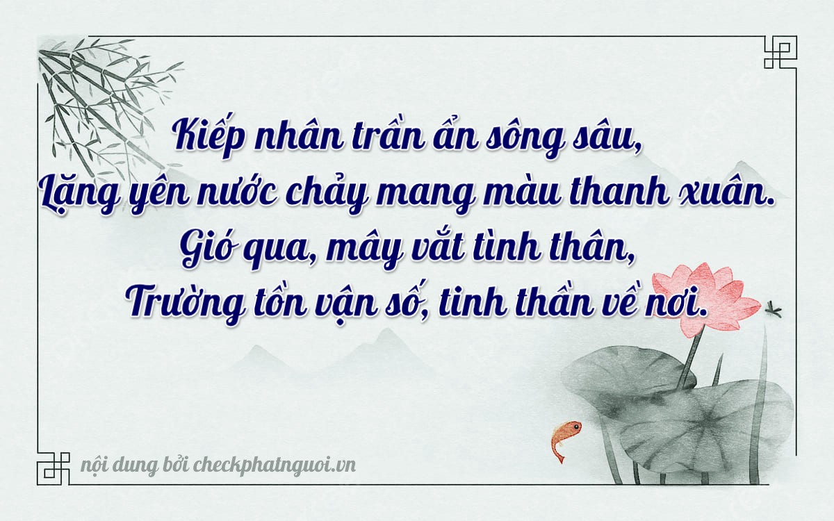 Bài thơ ý nghĩa cho <b>biển số 30K-95146</b> tại website checkphatnguoi.vn