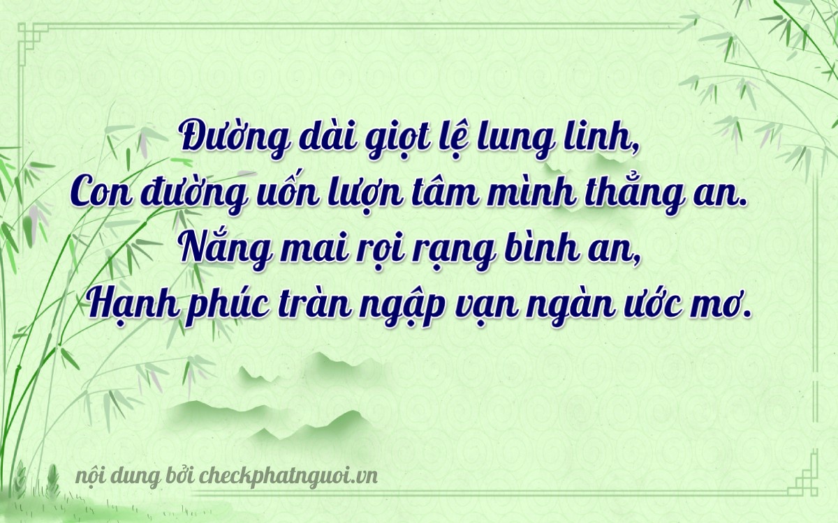 Bài thơ ý nghĩa cho <b>biển số 30K-98499</b> tại website checkphatnguoi.vn