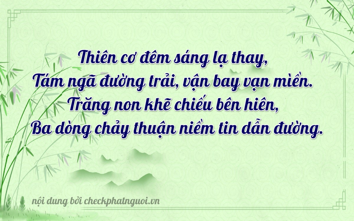 Bài thơ ý nghĩa cho <b>biển số 30K-98832</b> tại website checkphatnguoi.vn